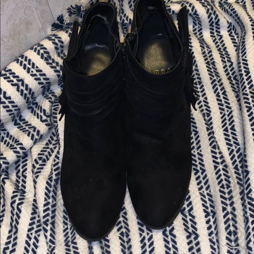 Black Suede Booties
